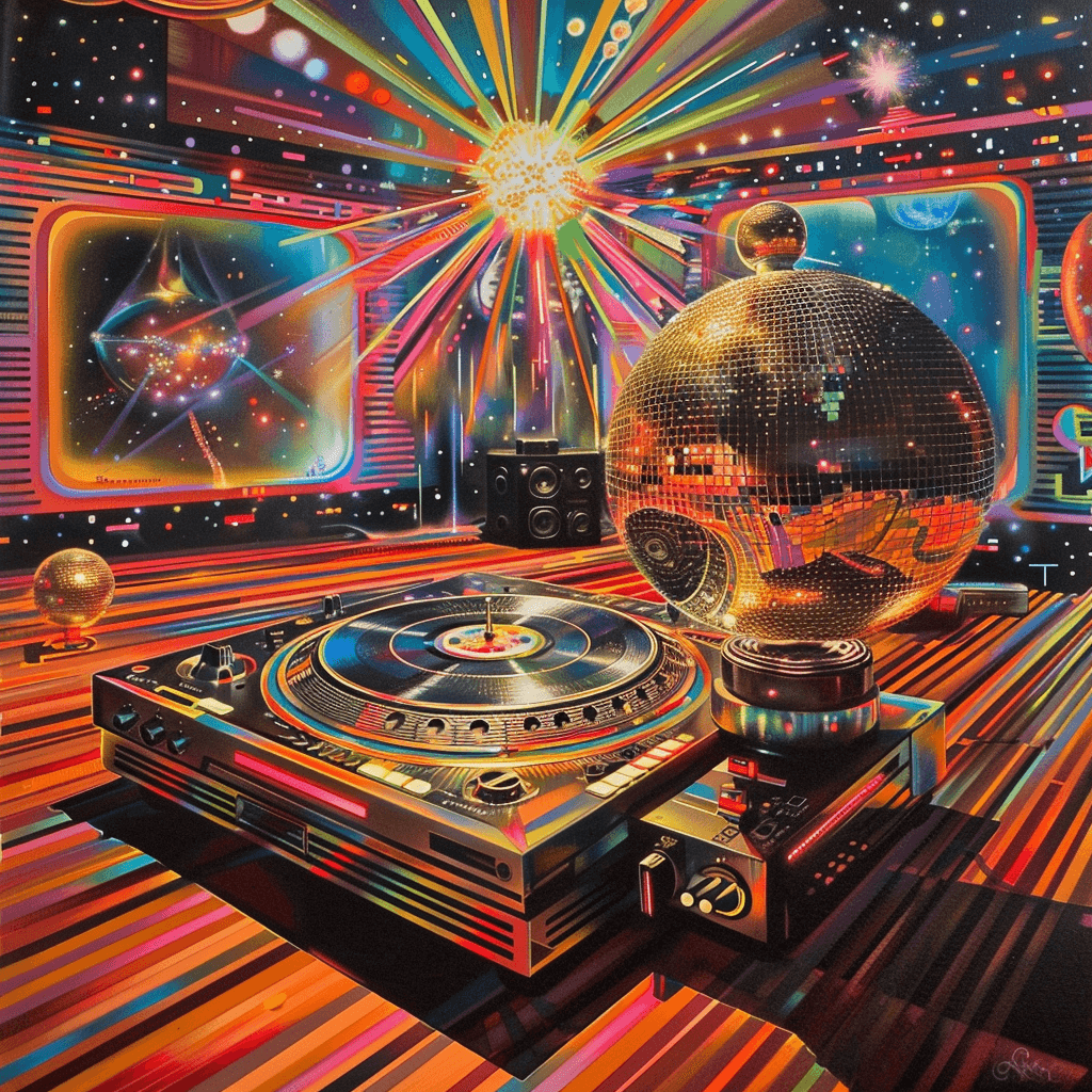 AI Jingle Maker AI generated Images Disco Radio Station.png