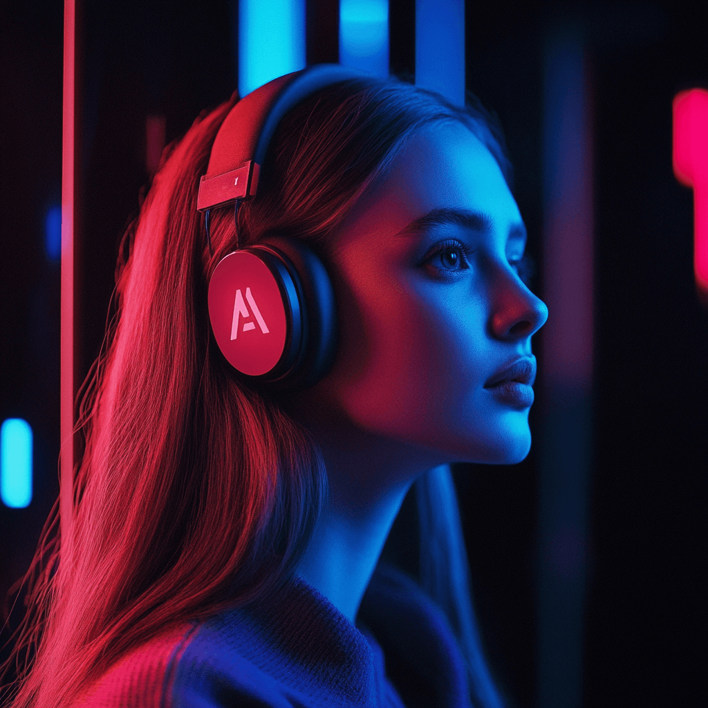Young Female DJ Wearing Headset.png